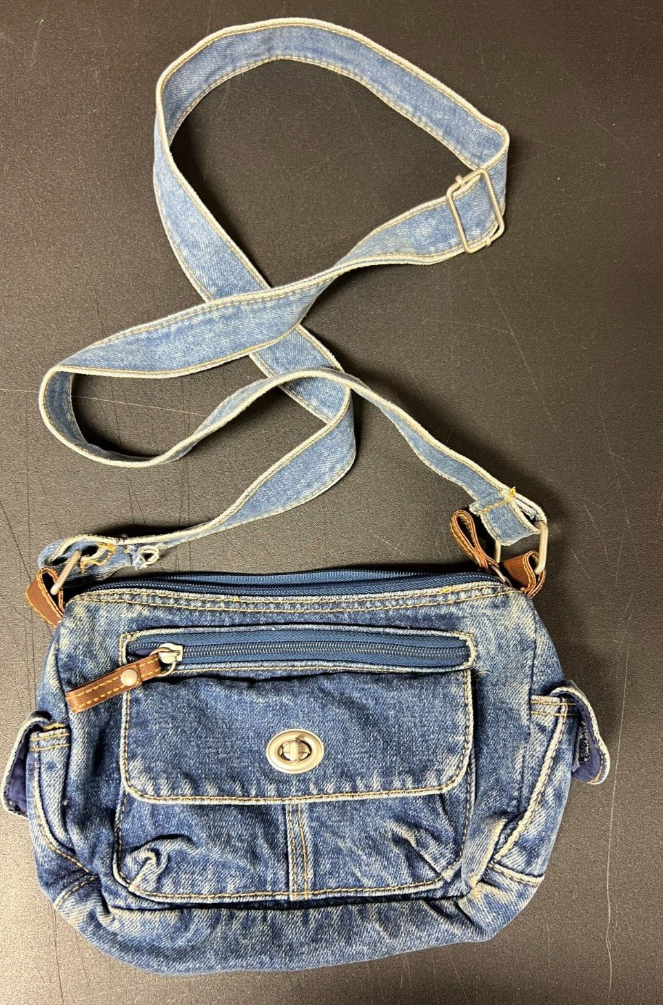 4 small hand bags -Rosetti, GAL, Target & Denim – all long straps