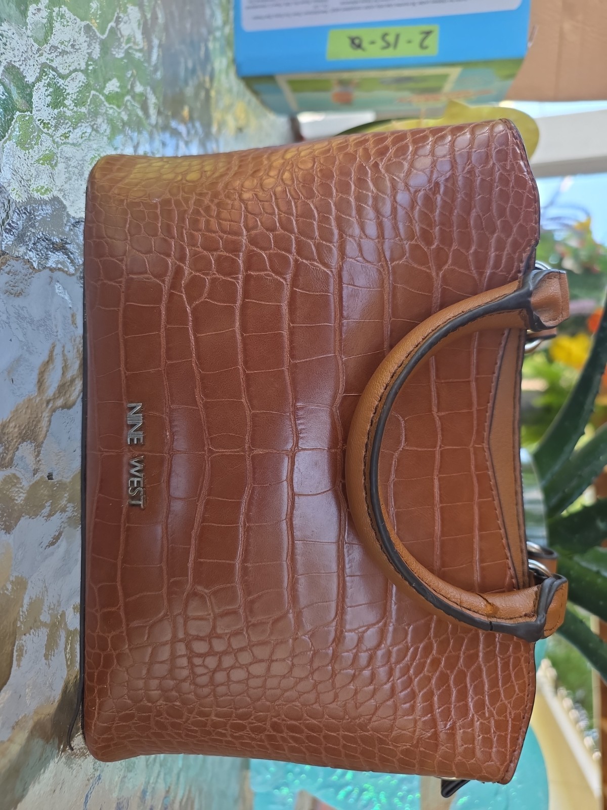 Ninewest Brown Crocodile Purse