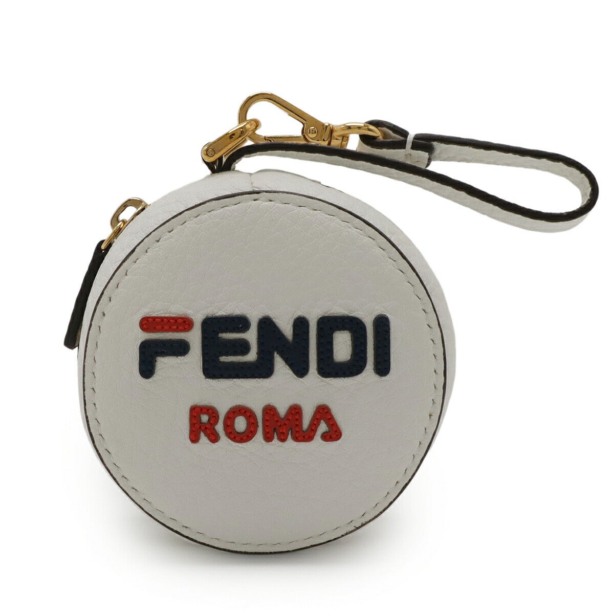 Fendi Mania Fila Collab Nylon Leather Backpack Women White One Size