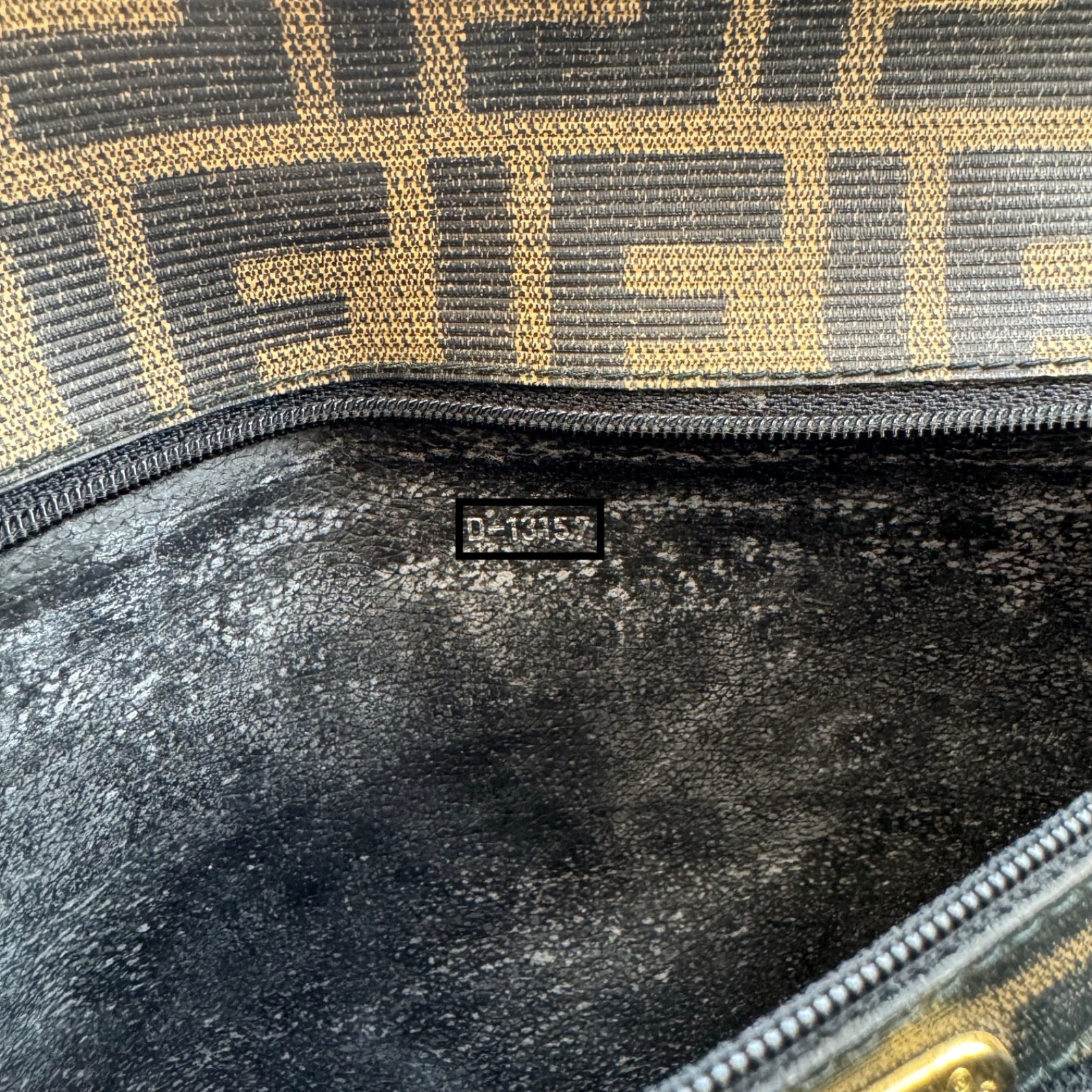 Vtg Fendi Satchel FF Monogram Zucca Coated Canvas 90’s Retro Designer Classic