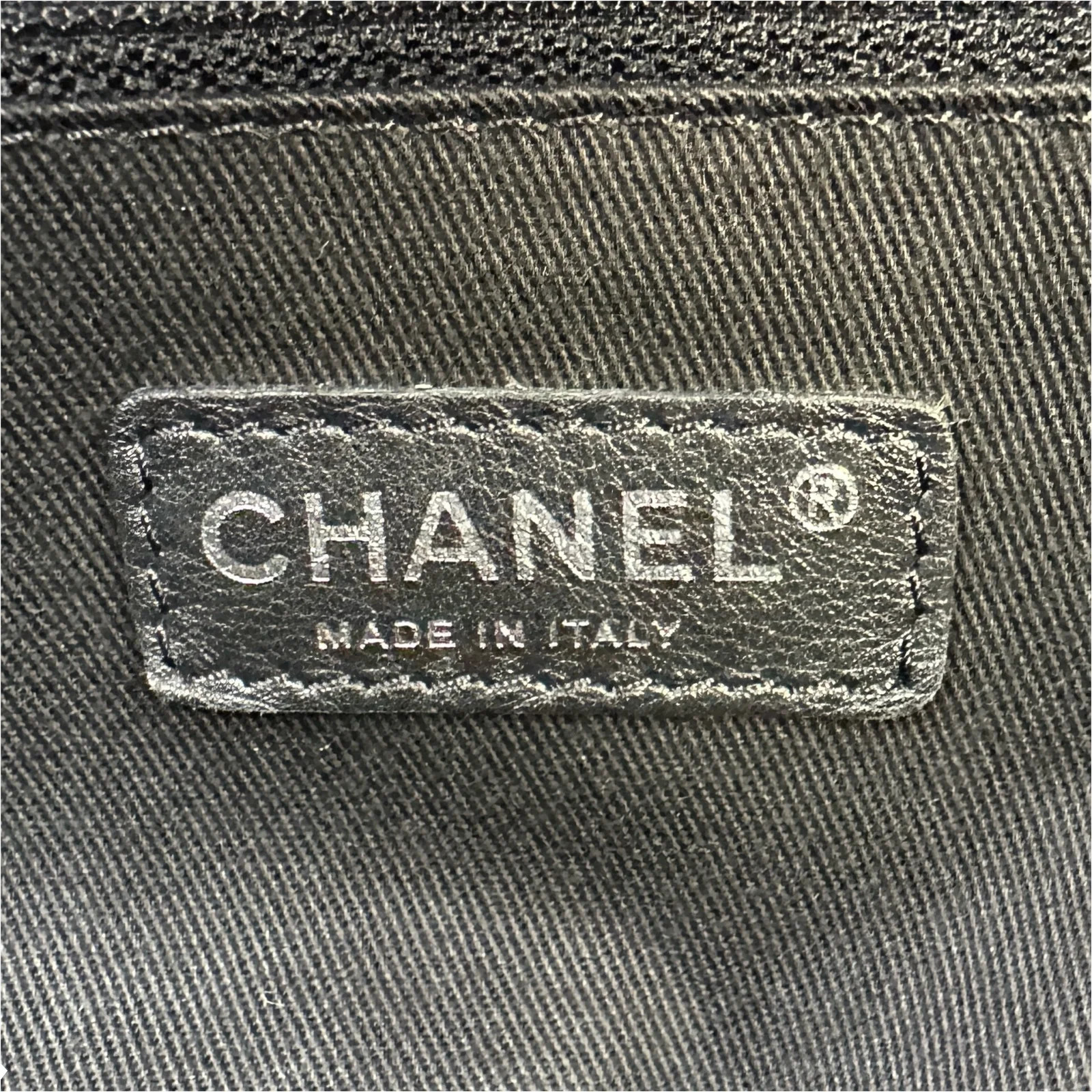CHANEL Paris New York Line A33100 Black Nylon #1779