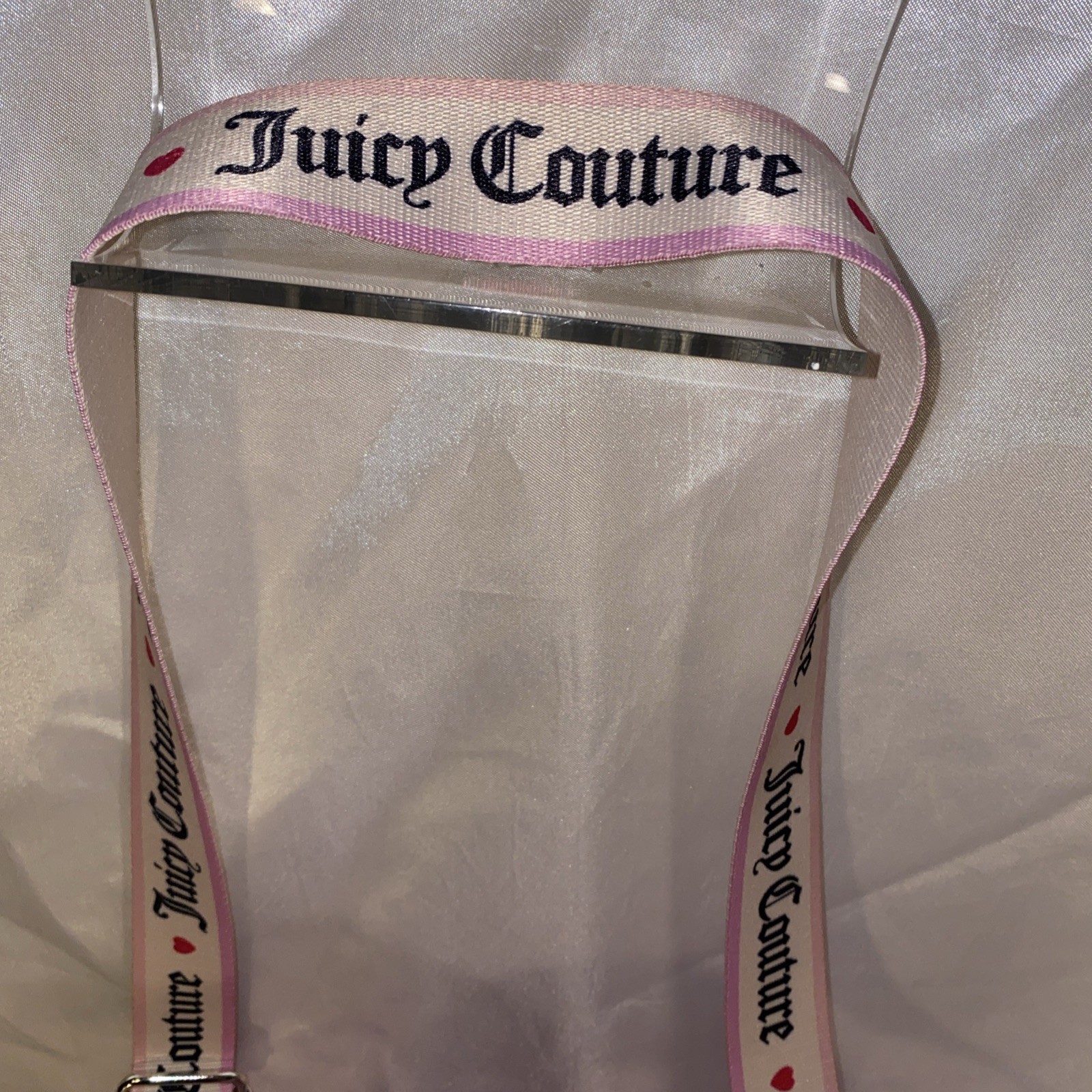 Juicy Couture Fondant PINK Extra Spender Mini Tote Crossbody Shoulder Bag Velour