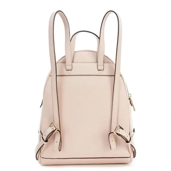Michael Kors Rhea Zip Medium Leather Backpack – Soft Pink