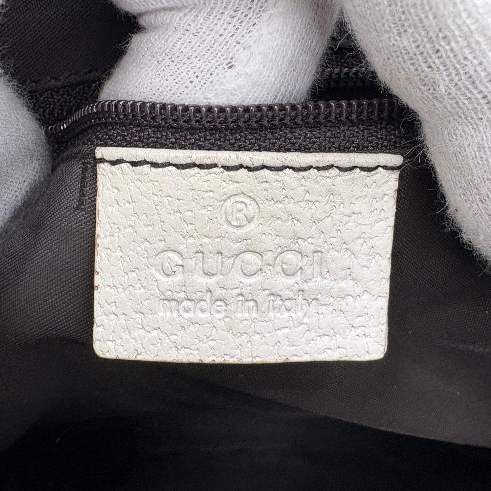 Auth GUCCI Jackie Shoulder Bag Canvas x Leather 001 3306 2Y6853