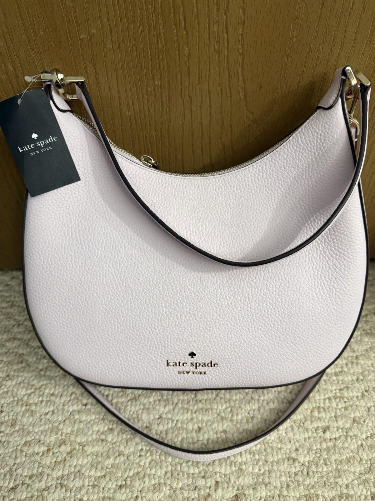 kate spade Women’s Pale Ameth Janie Pebbled Leather Shoulder Bag $429