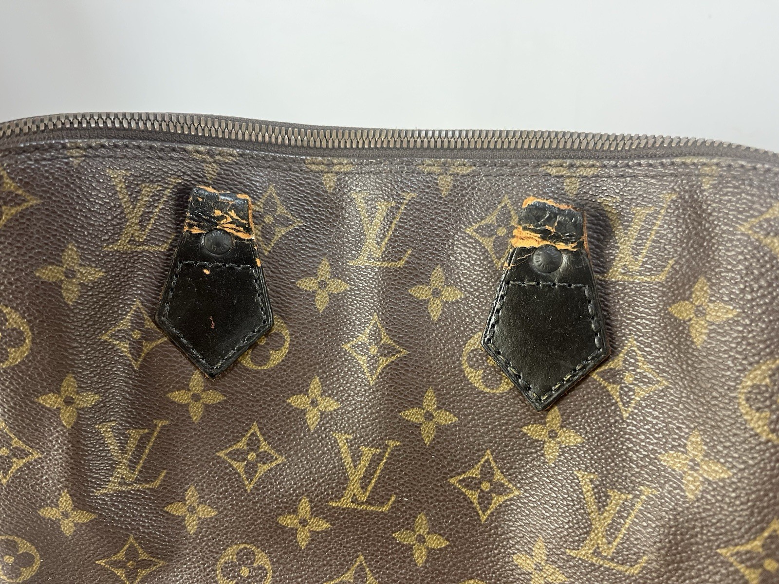 Vintage Louis Vuitton Monogram Alma PM Handbag As Is Repair TLC Missing Handles