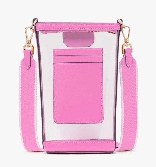 NWT Kate Spade Clare Crossbody Phone Crossbody Clear/Pink