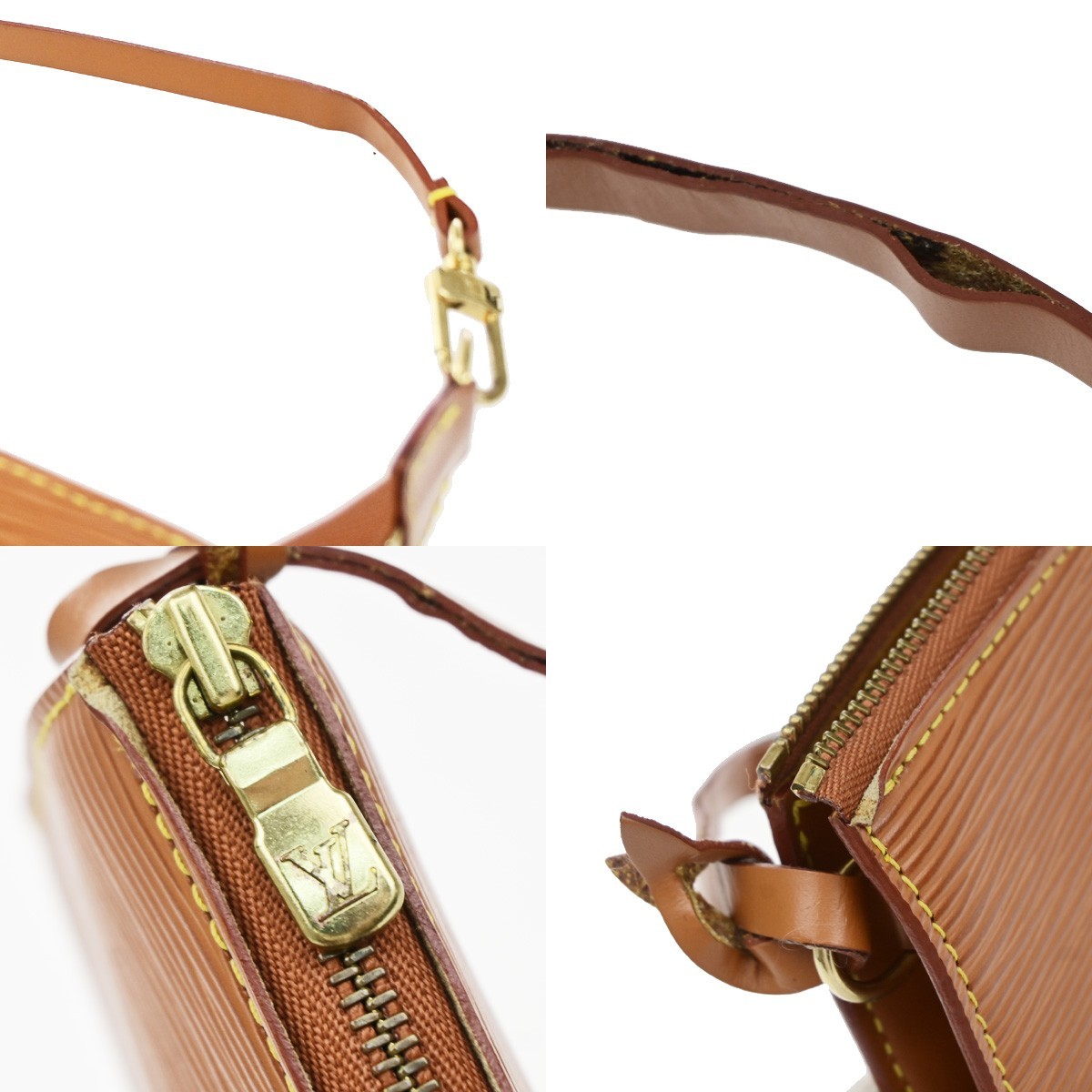 LOUIS VUITTON Pochette Accessoires Hand Bag Epi Leather BN France M52948 35MA706
