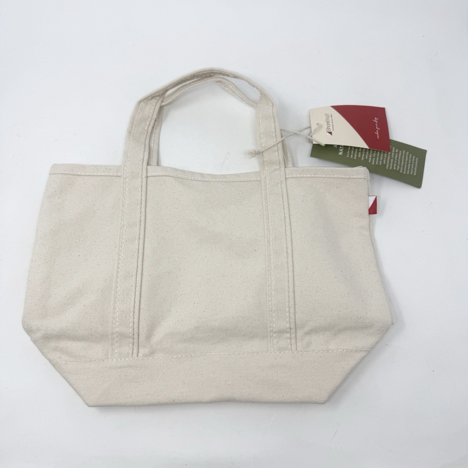 NWT Classic ShoreBags Mini Canvas Tote Beige Tan Sold Out