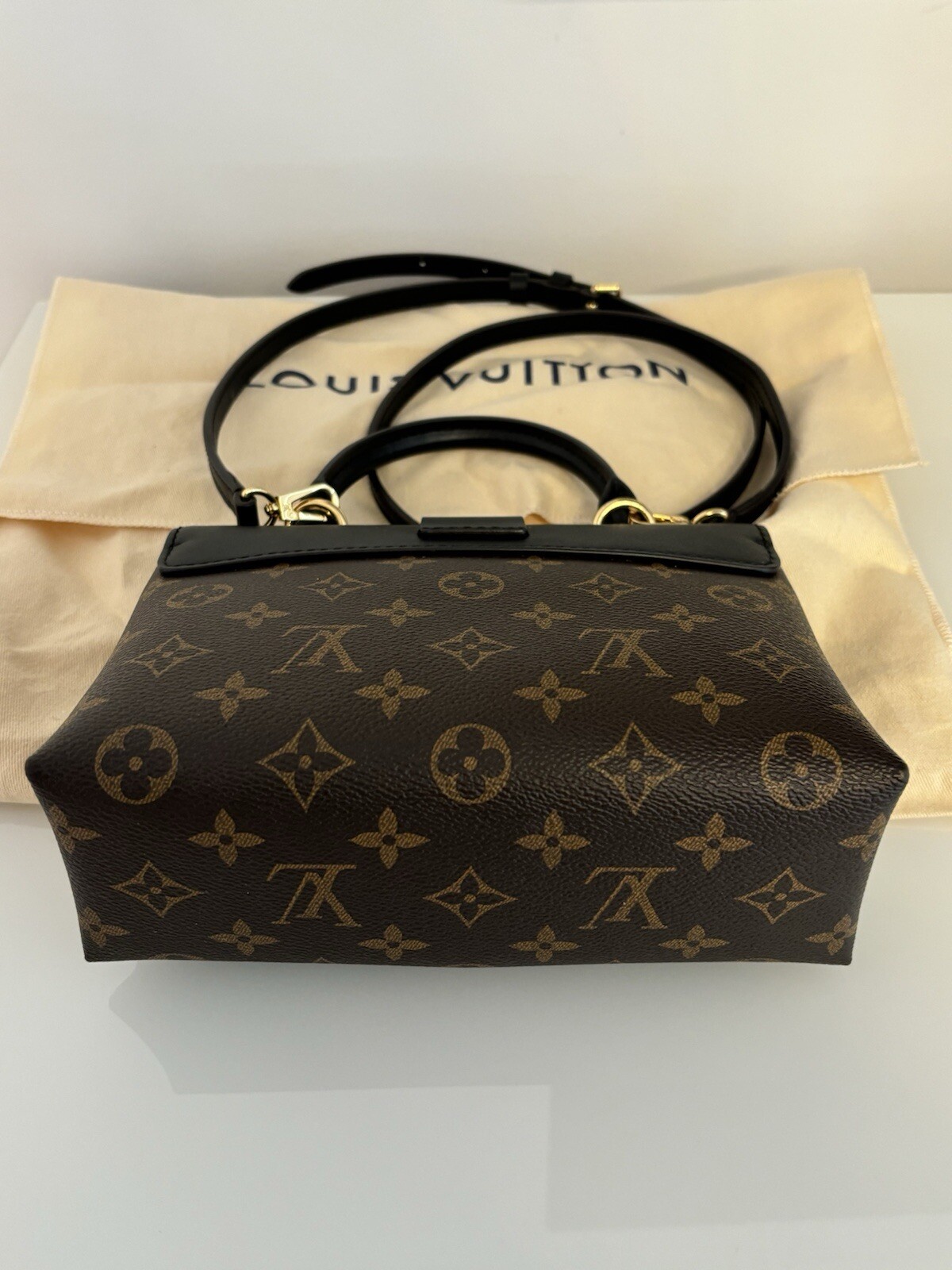 LOUIS VUITTON Locky BB Top Handle Bag Authentic