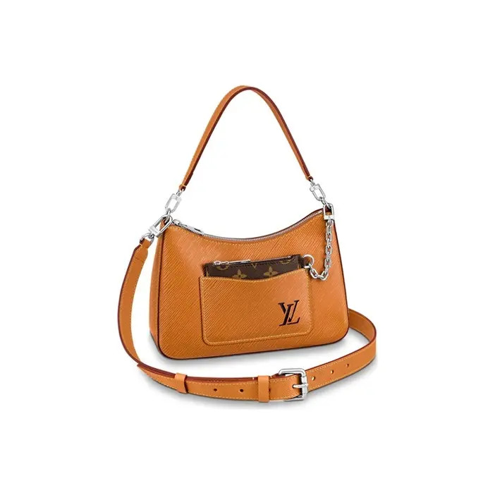 LOUIS VUITTON Marelle Epi Grained Calf Leather Shoulder Bag Women’s 9.8x3x5.9 in