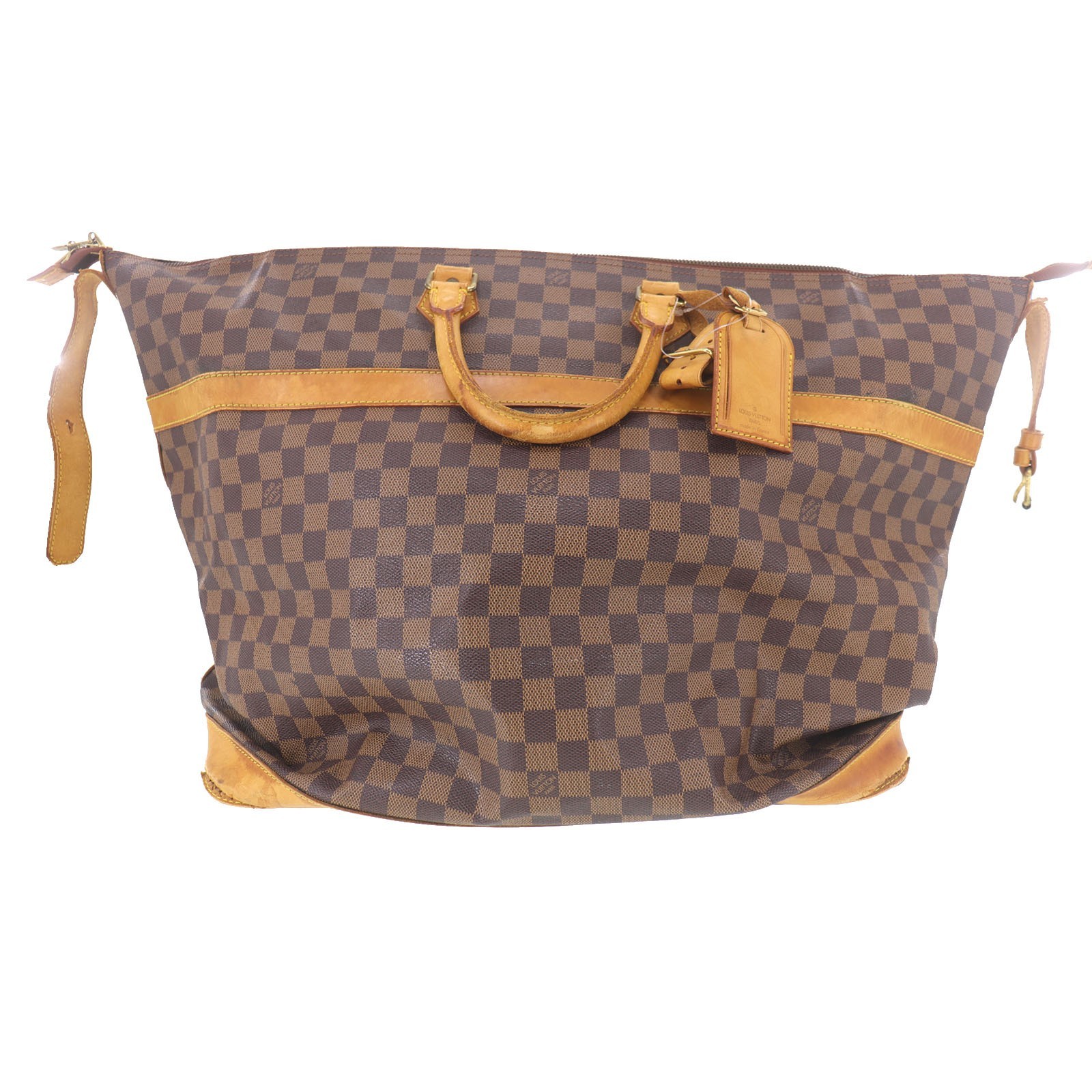 Louis Vuitton LV Damier Ebene Cruiser 45 Used Boston HandBag M41138 #EM455 H