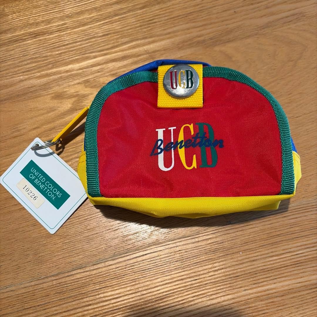 Vintage United Colors of Benetton UCB Multicolor Pouch Organizer New With Tags