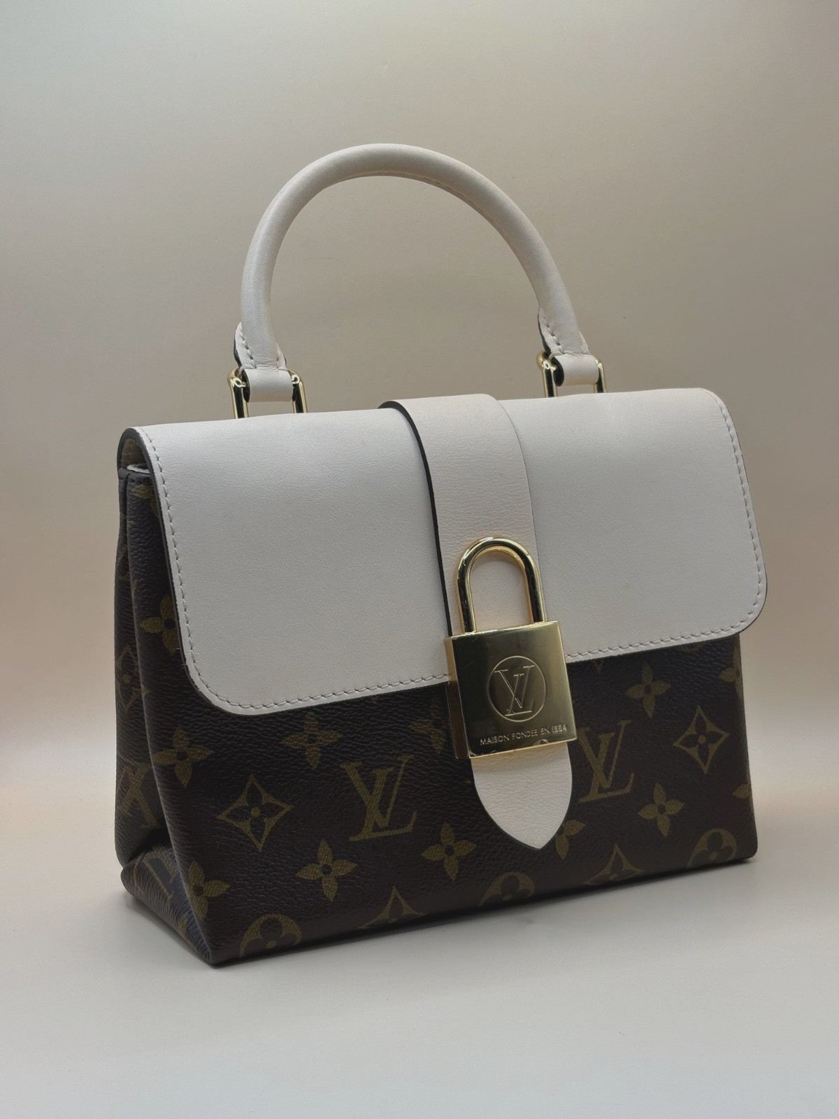 Louis Vuitton Locky BB Monogram Canvas Neutral/Brown Small Handbag