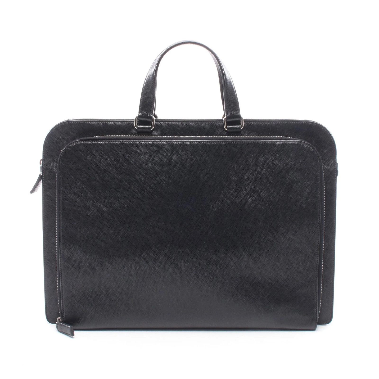 Prada SAFFIANO TRAVEL Business Bag Black Leather #RCB13794