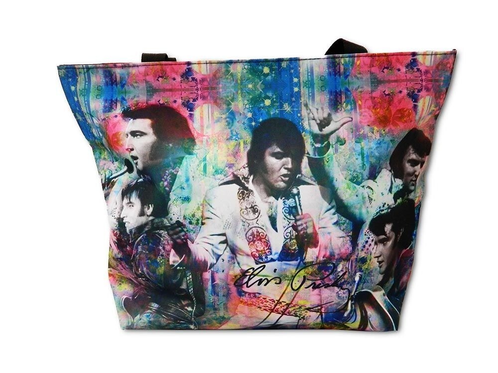 New Collage Photos Elvis Presley Tote Bag Large Shoulder Shopping Handbag Gift