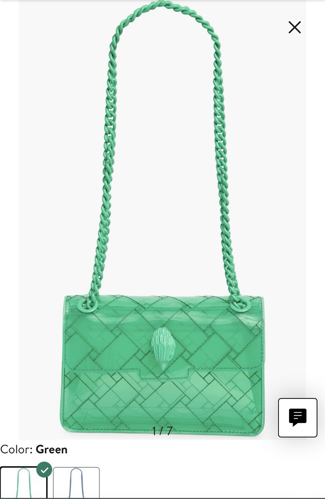 Mini Kensington Drench VinylConvertible Crossbody Bag