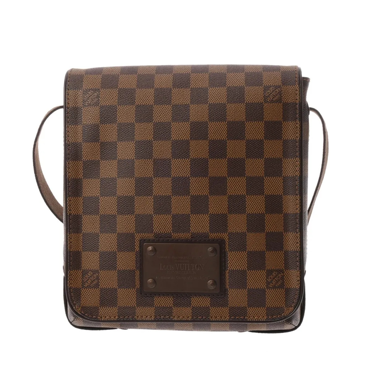 Louis Vuitton PM N51210 Shoulder Bag Damier Canvas Ebene #WB6319