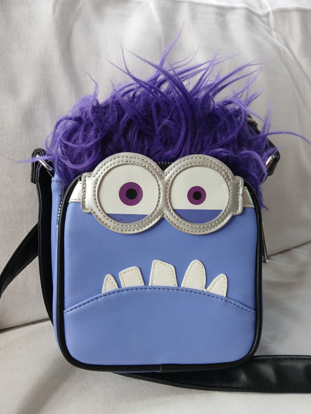 Loungefly Exclusive Drop Universal Studios Purple Minion Crossbody Bag