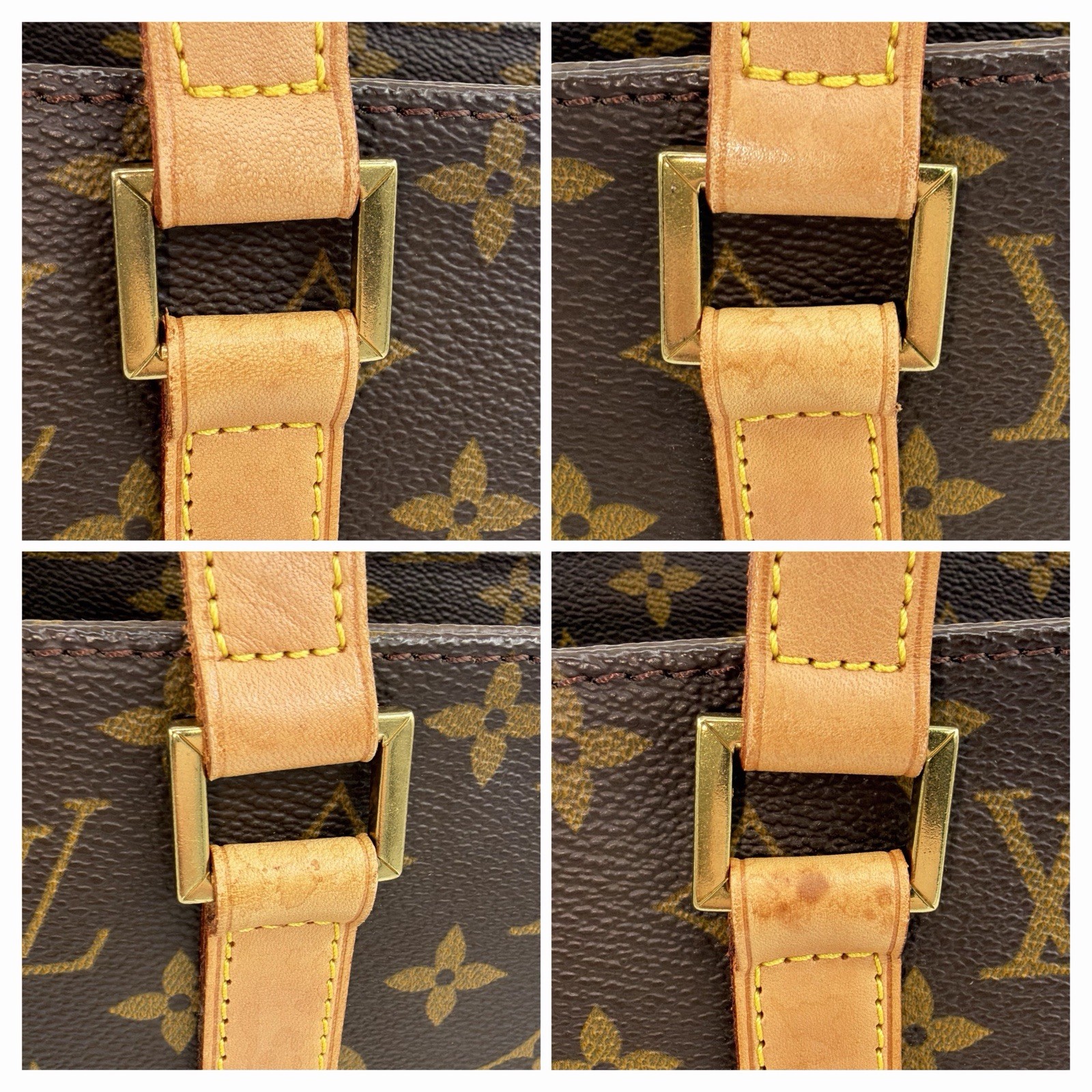 Louis Vuitton Luco Monogram Tote Shoulder Bag M51155 From Japan 104