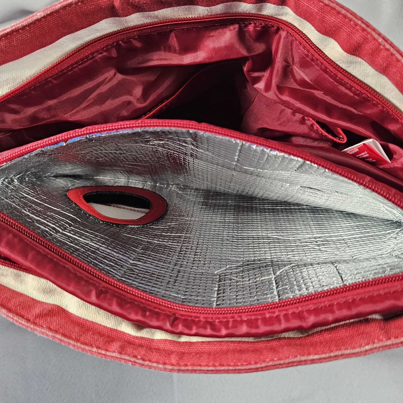 PORTO VINO Wine Purse Tote Hidden Leakproof Insulated Bag with Bladder Red White