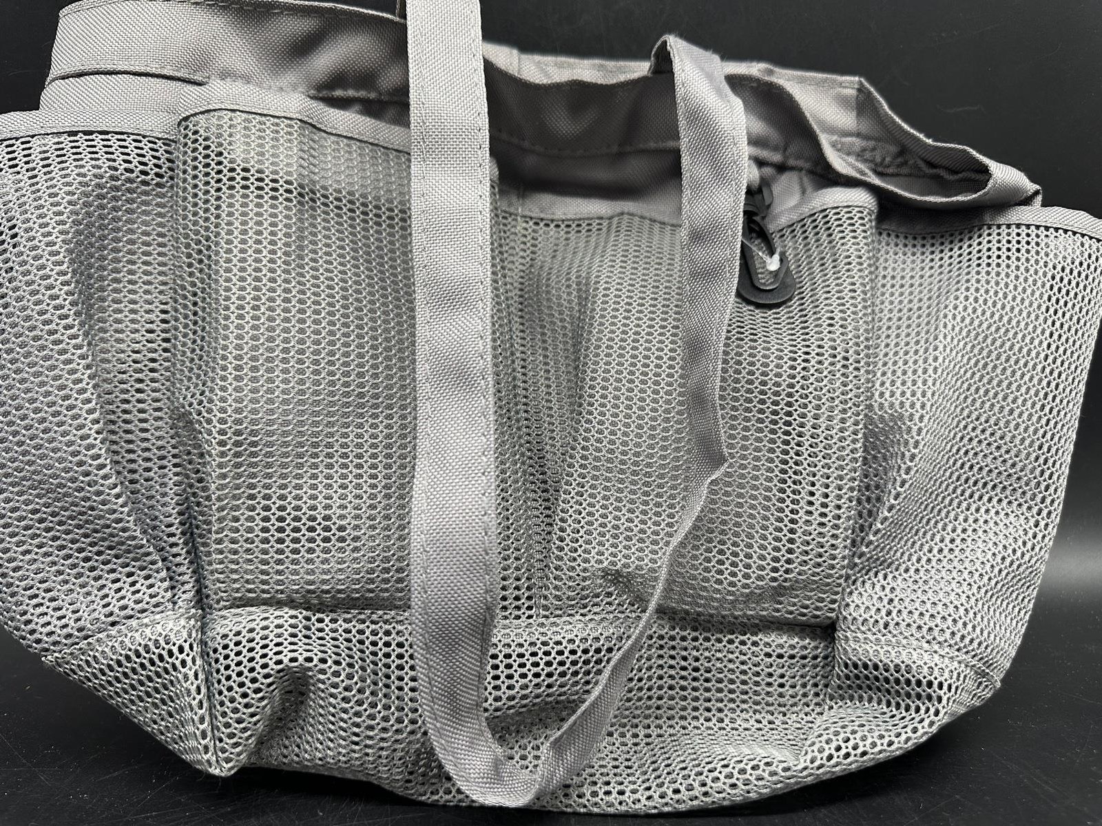 Gray Portable Mesh Shower Caddy