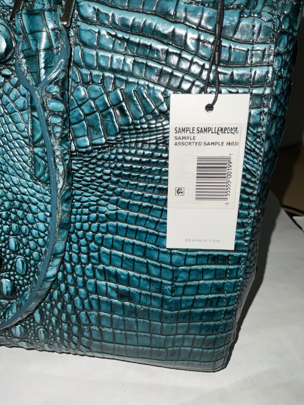 Brahmin Finley Large Carryall Sample Bag Green Melbourne NWT