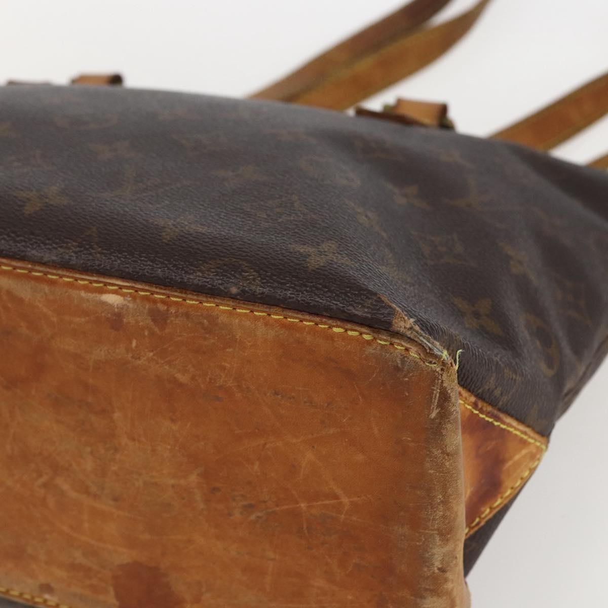 LOUIS VUITTON Monogram Cabas Piano Tote Bag M51148 LV Auth ka1194