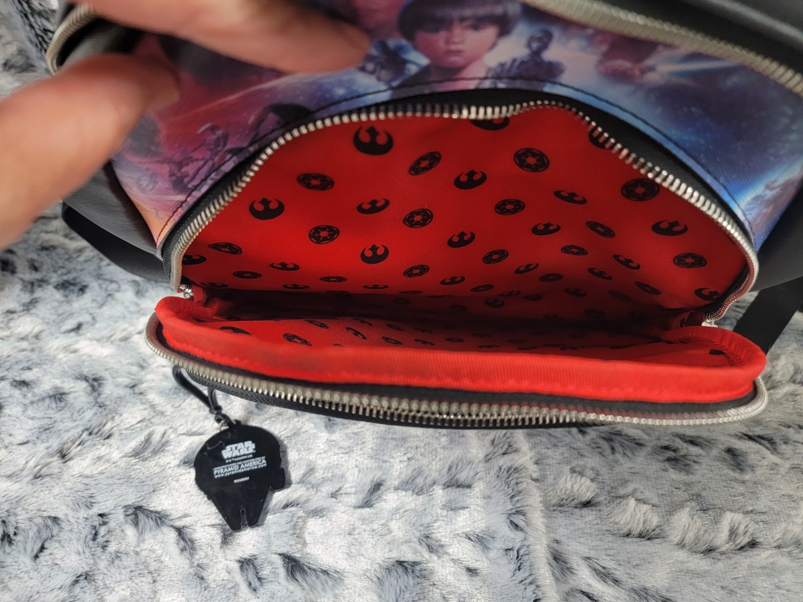 Loungefly Disney Star Wars Prequel Trilogy Triple Pocket Mini Backpack & Wallet