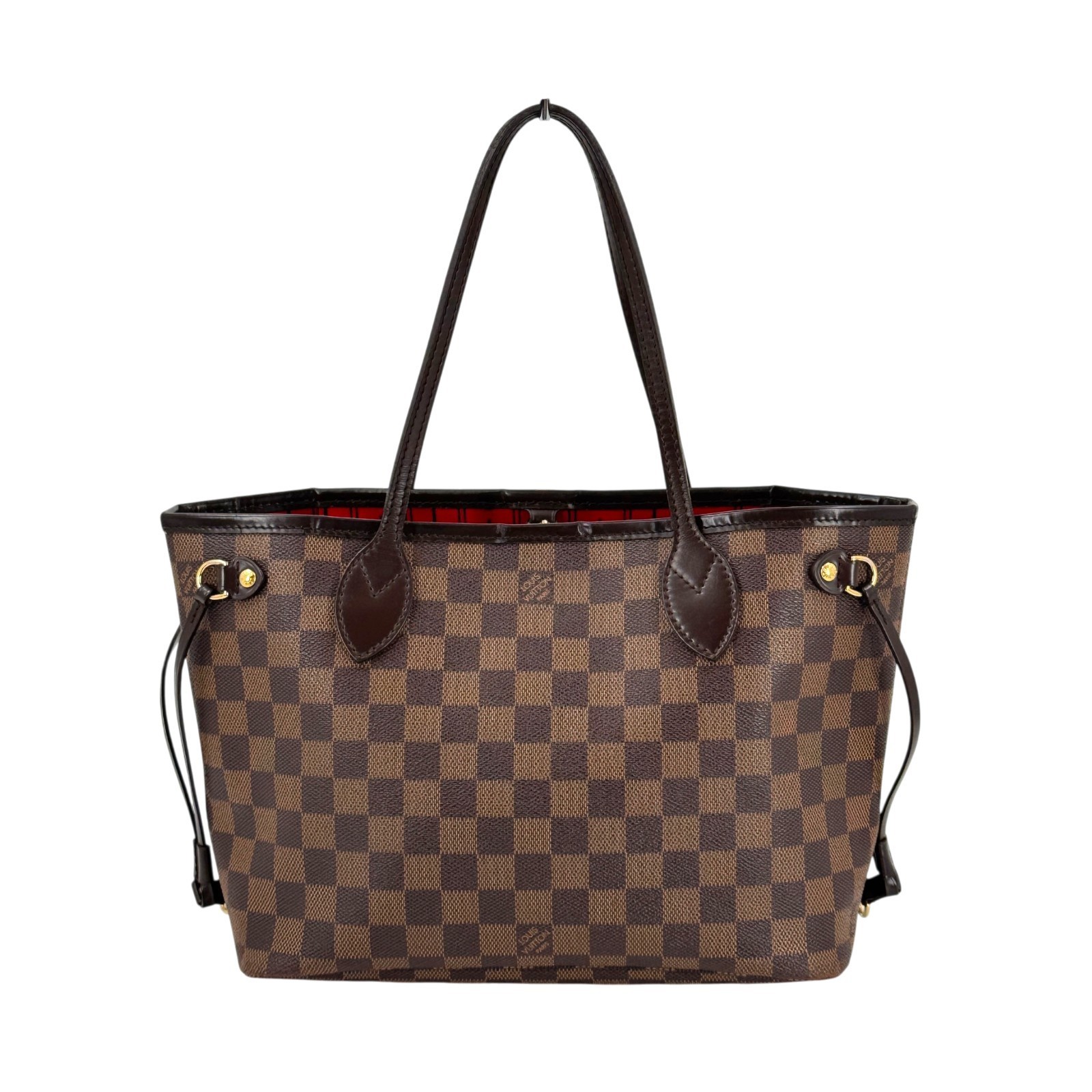 LOUIS VUITTON Neverfull PM Damier Ebene Canvas Shoulder Tote Bag N51109