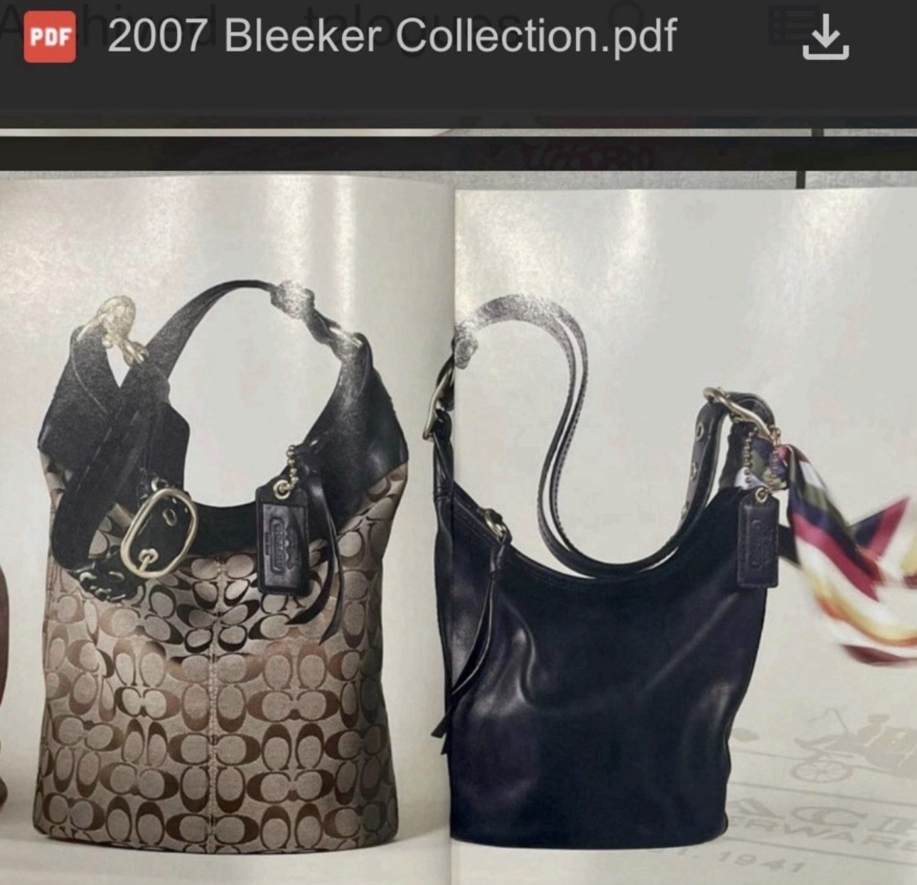 Coach 11422 Y2K Bleecker Medium Leather Duffel Tattersall (Black) – EUC