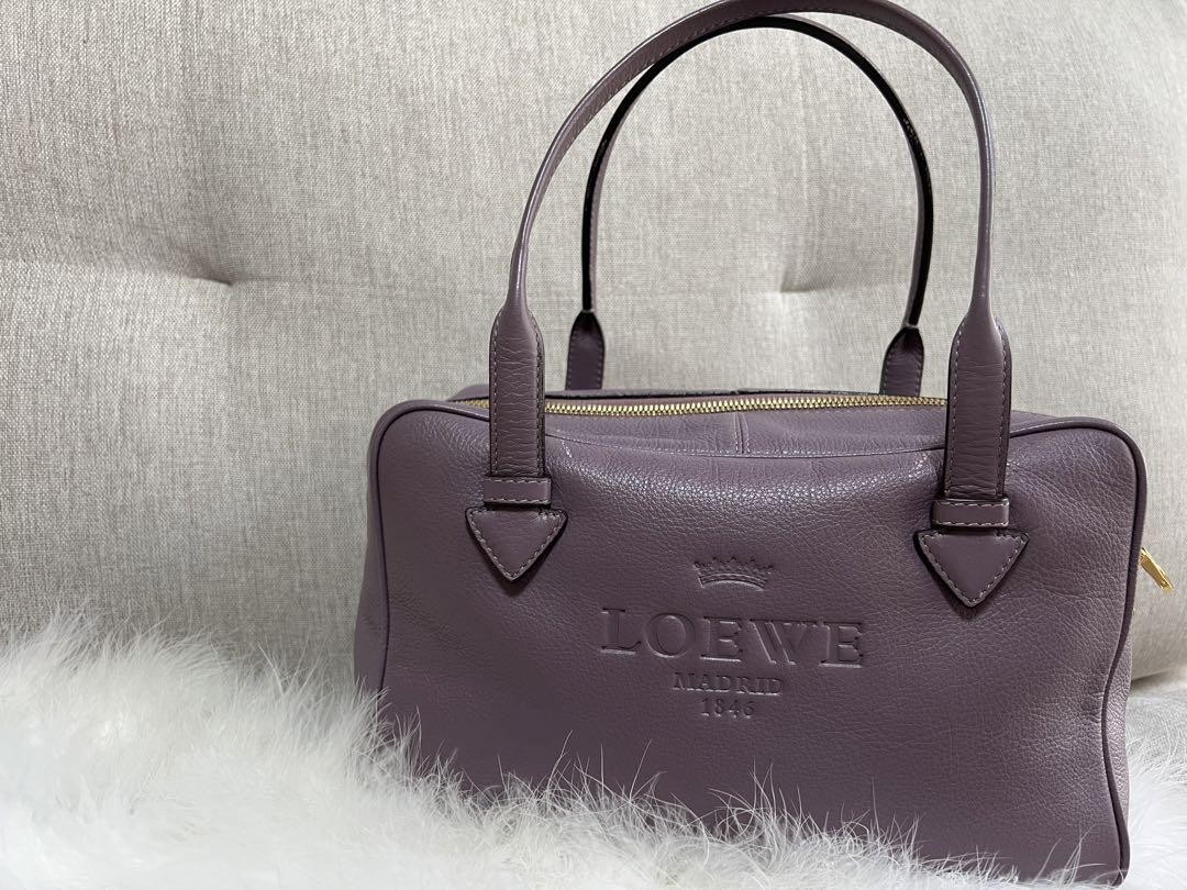 Loewe Women Bag Purple Leather Handbag Limited Edition VHTF Popular Products Fas