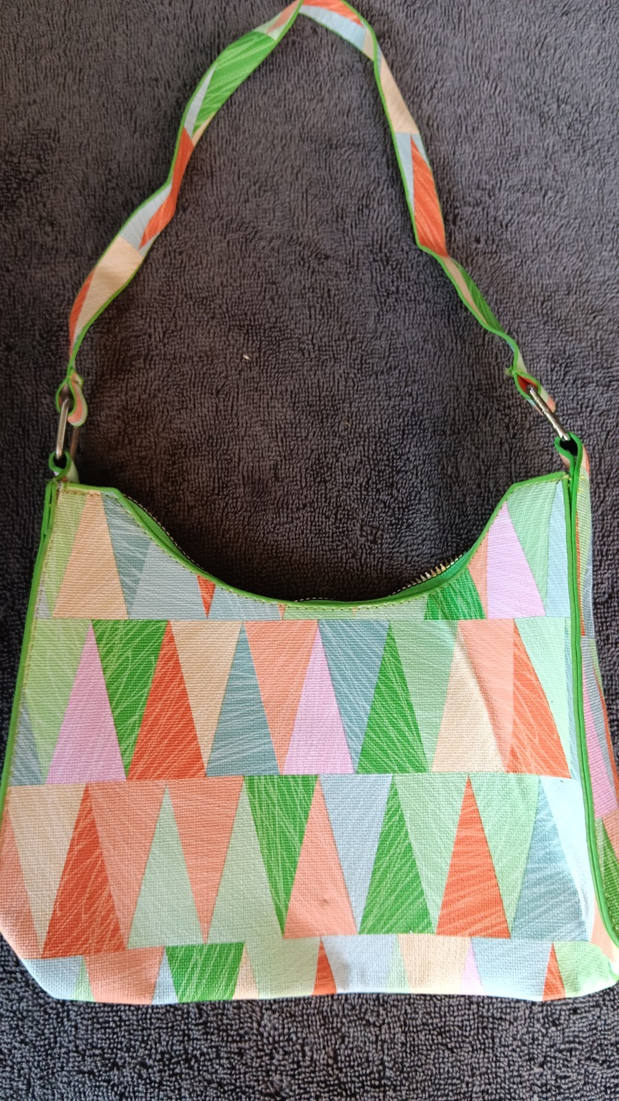 Multicolored Pastel Woven Handbag Purse Shoulder Bag