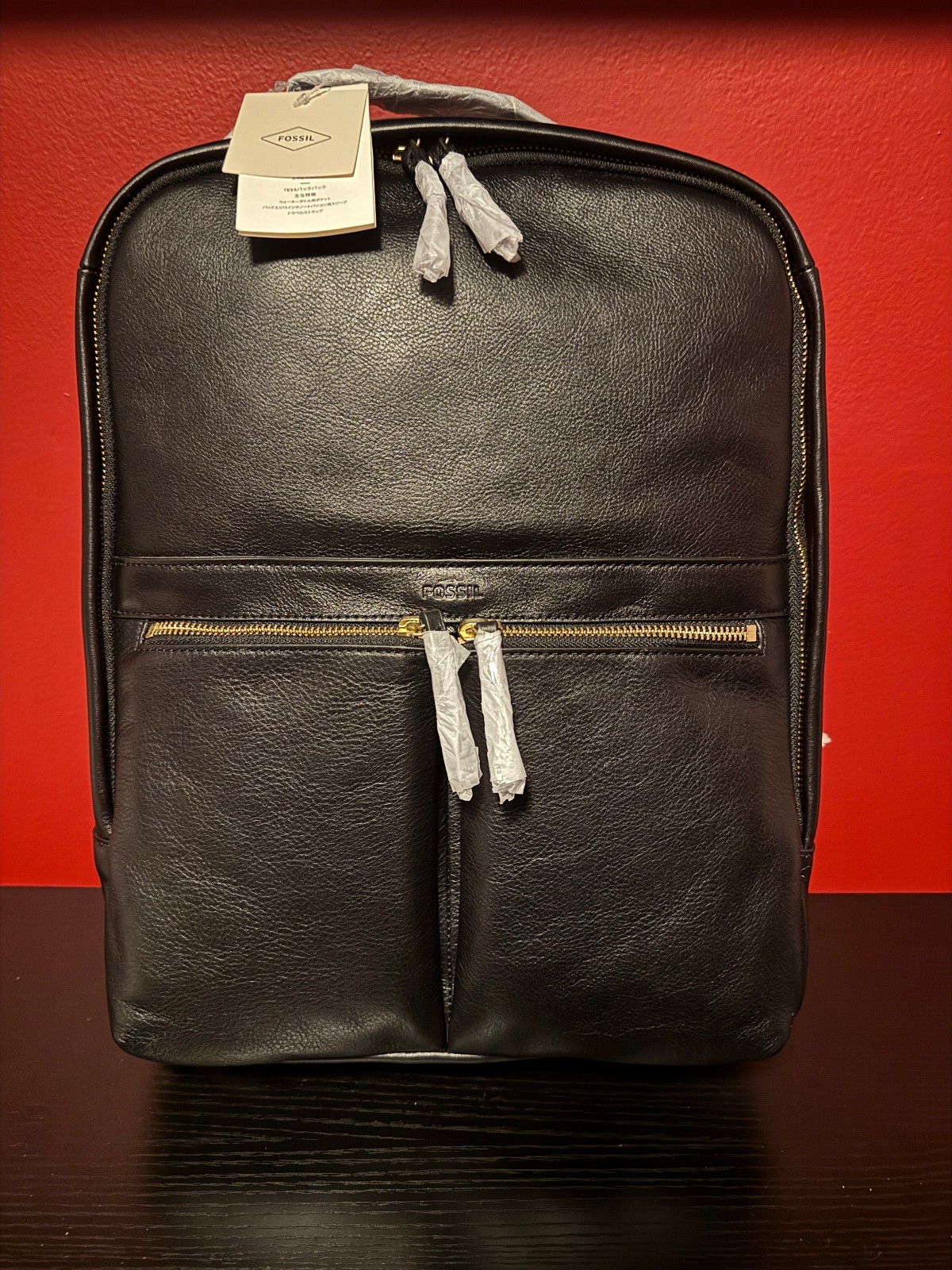 Fossil Tess Backpack Black ZB1325001_NEW Rare Discontinued in Original Packaging