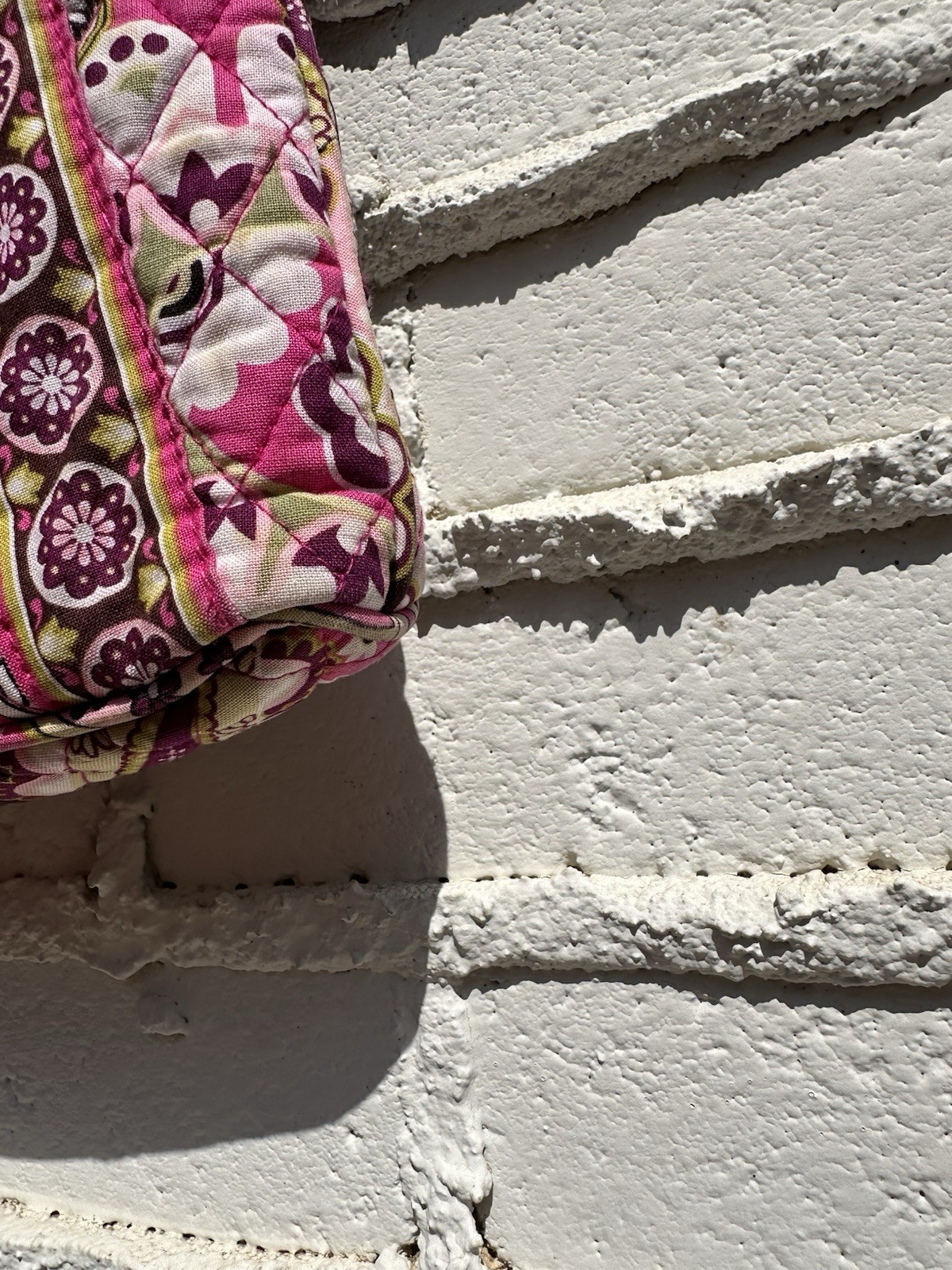 Vera Bradley Pink Paisley Quilted Crossbody Bag Zip Closure + Matching Wallet