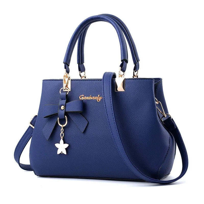 New Korean Version Trendy Autumn and Winter Bow Women’S Bag Portable Shoulder Ba