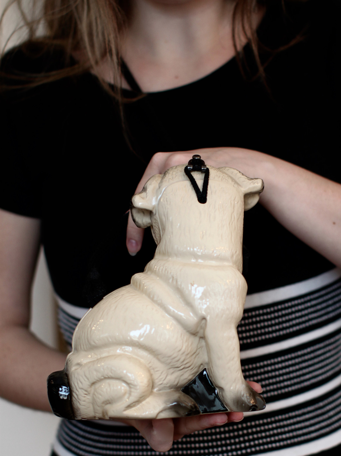 TIMMY WOODS BULLDOG BULL PUG DOG MINAUDIERE SHOULDER CLUTCH HAND CARVED ENAMEL