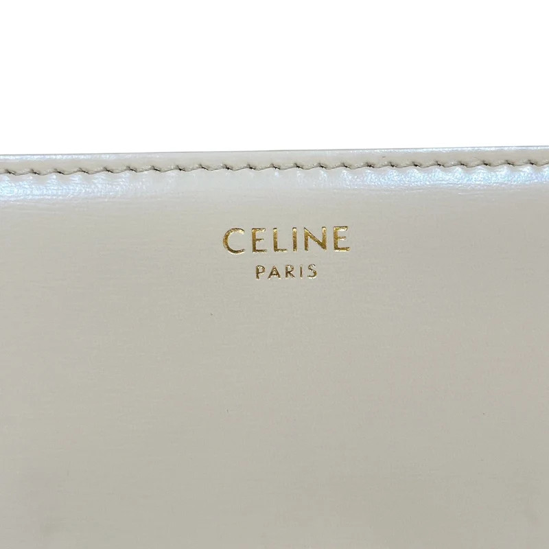 CELINE Belt Bag Claude Beige Calfskin Shoulder Bag 194143 #OKB5228