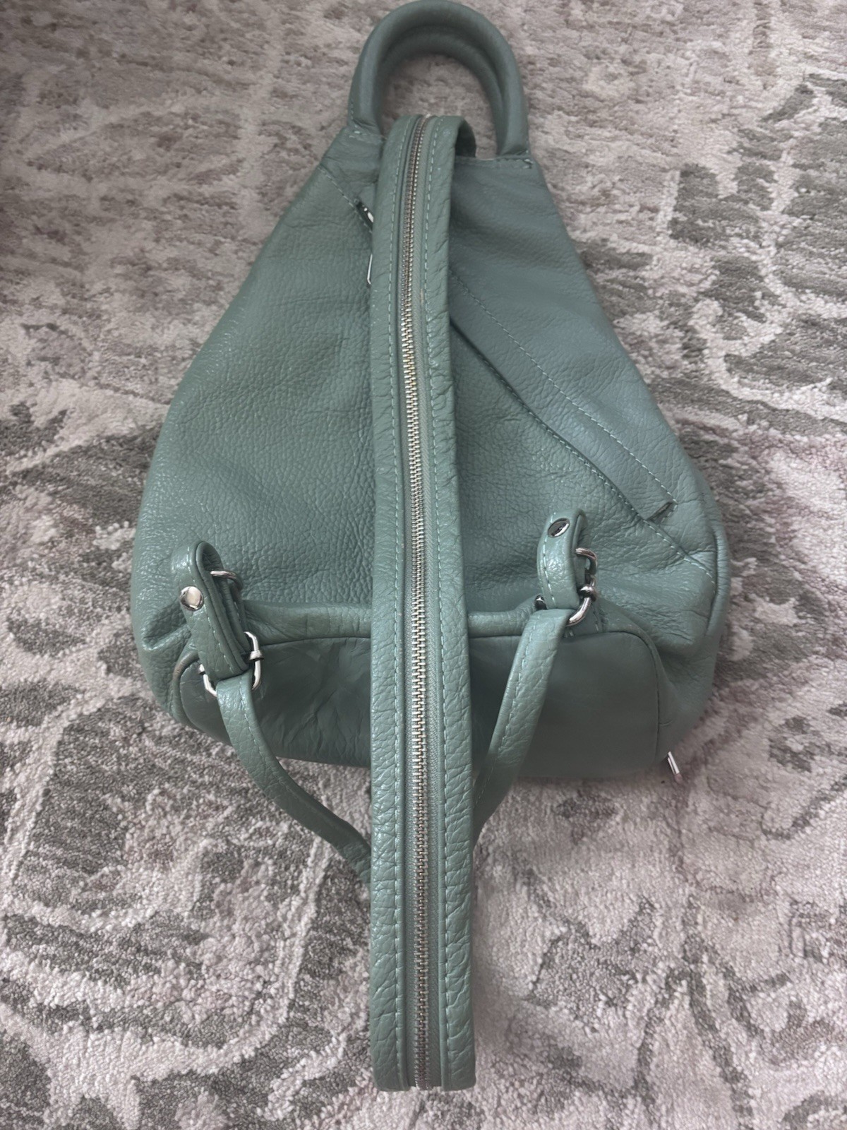 Valentina Italia Convertible Sling Backpack Mint Green
