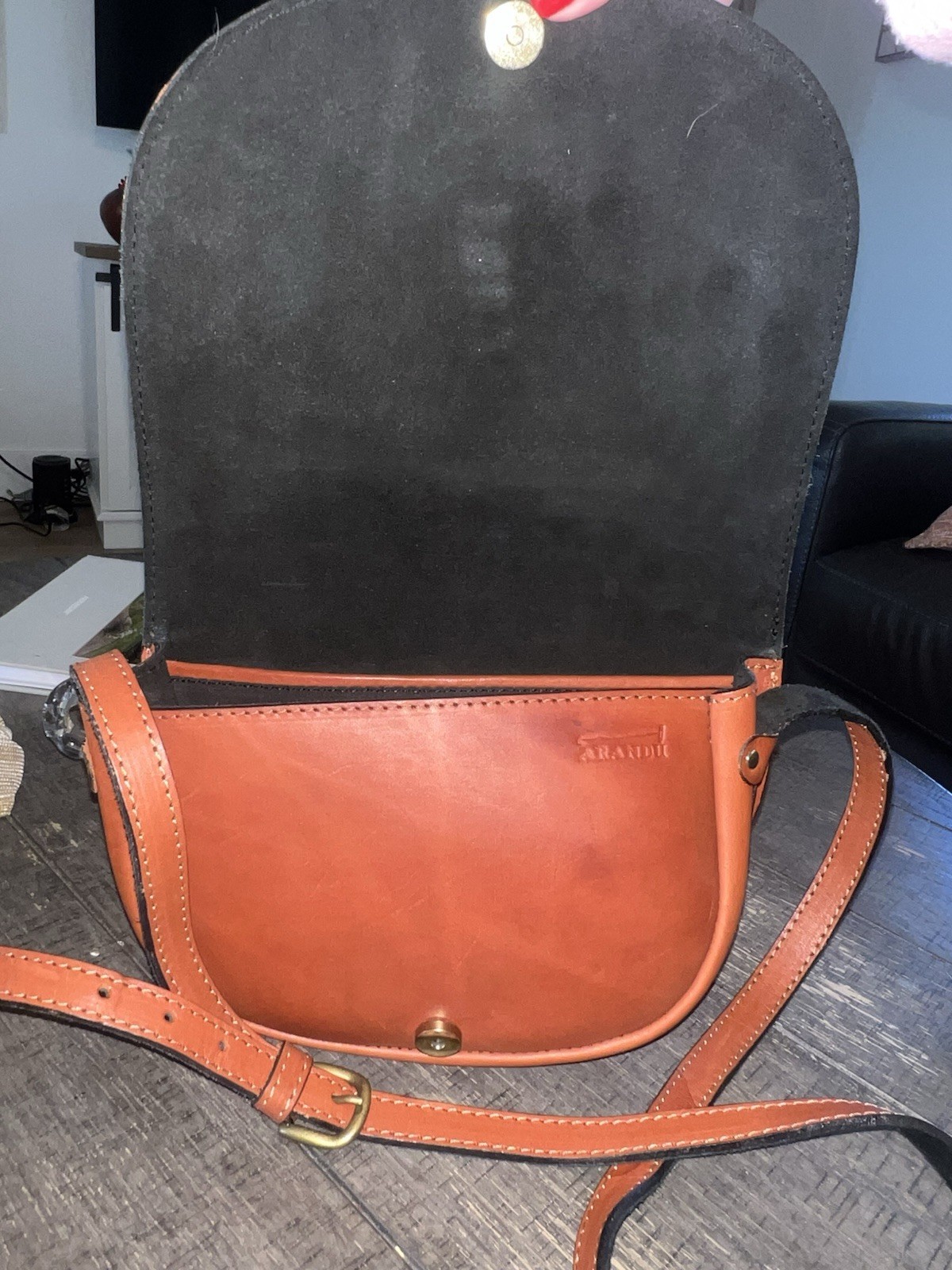 Arandu Saddle Bag Crossbody, Mexico High End brand See last photo and my notes