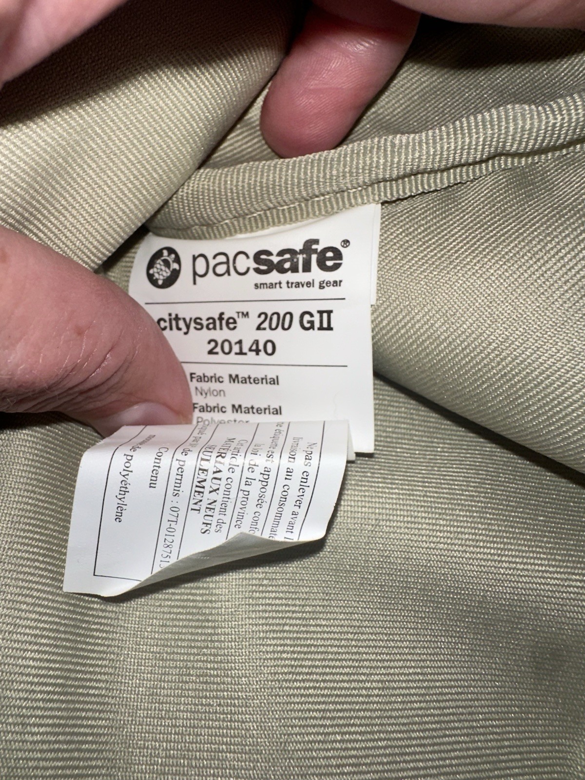 Pacsafe CitySafe 200 GII Anti-Theft Crossbody Bag Women’s Travel Shoulder Purse