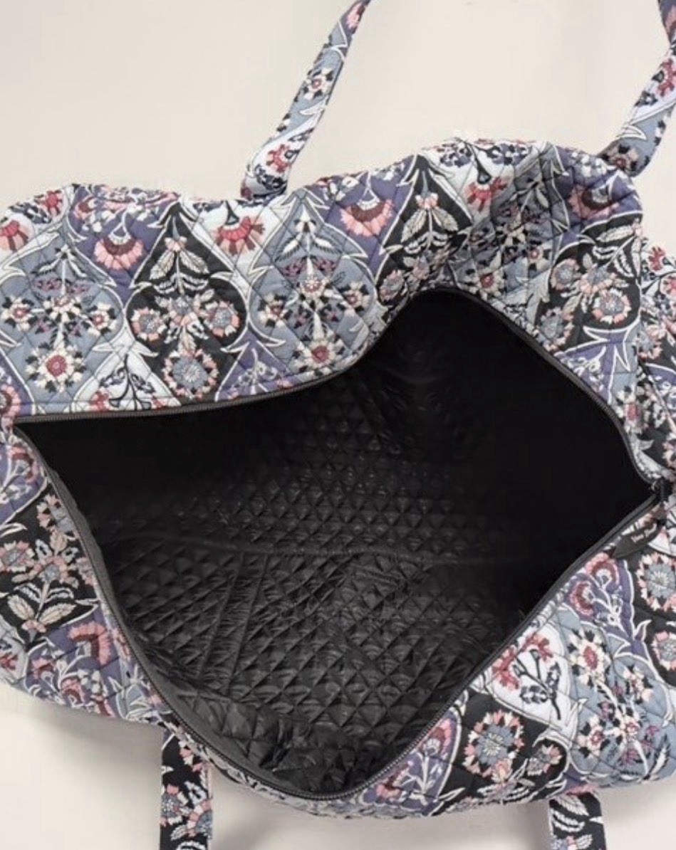 NWOT ~ Vera Bradley Ornate Blooms X-Large Travel Duffel Bag 15X26X10 HUGE!!!