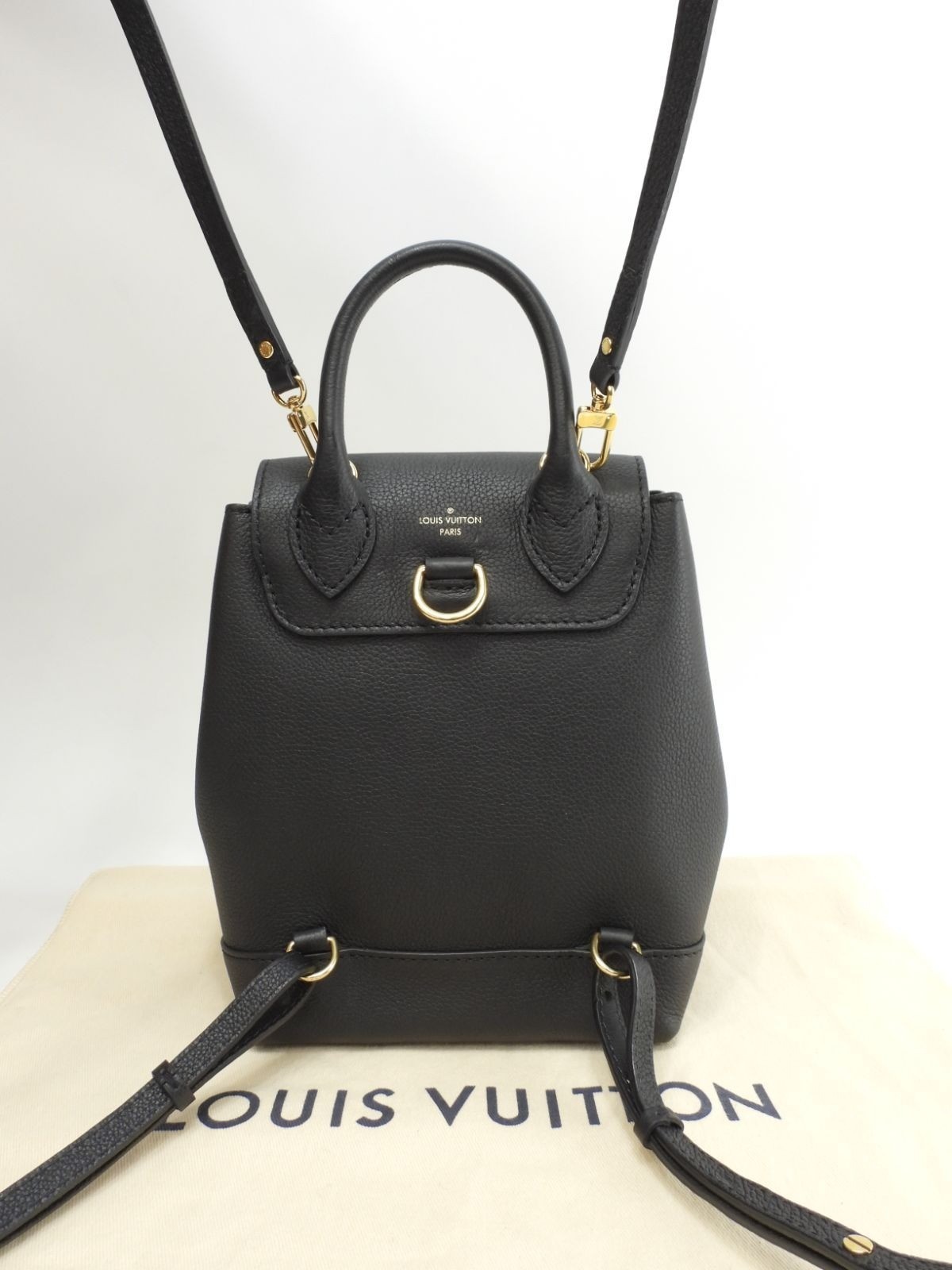 Louis Vuitton Lockme Mini M54573 Black Backpack 6.1*8.2*3.7 inch