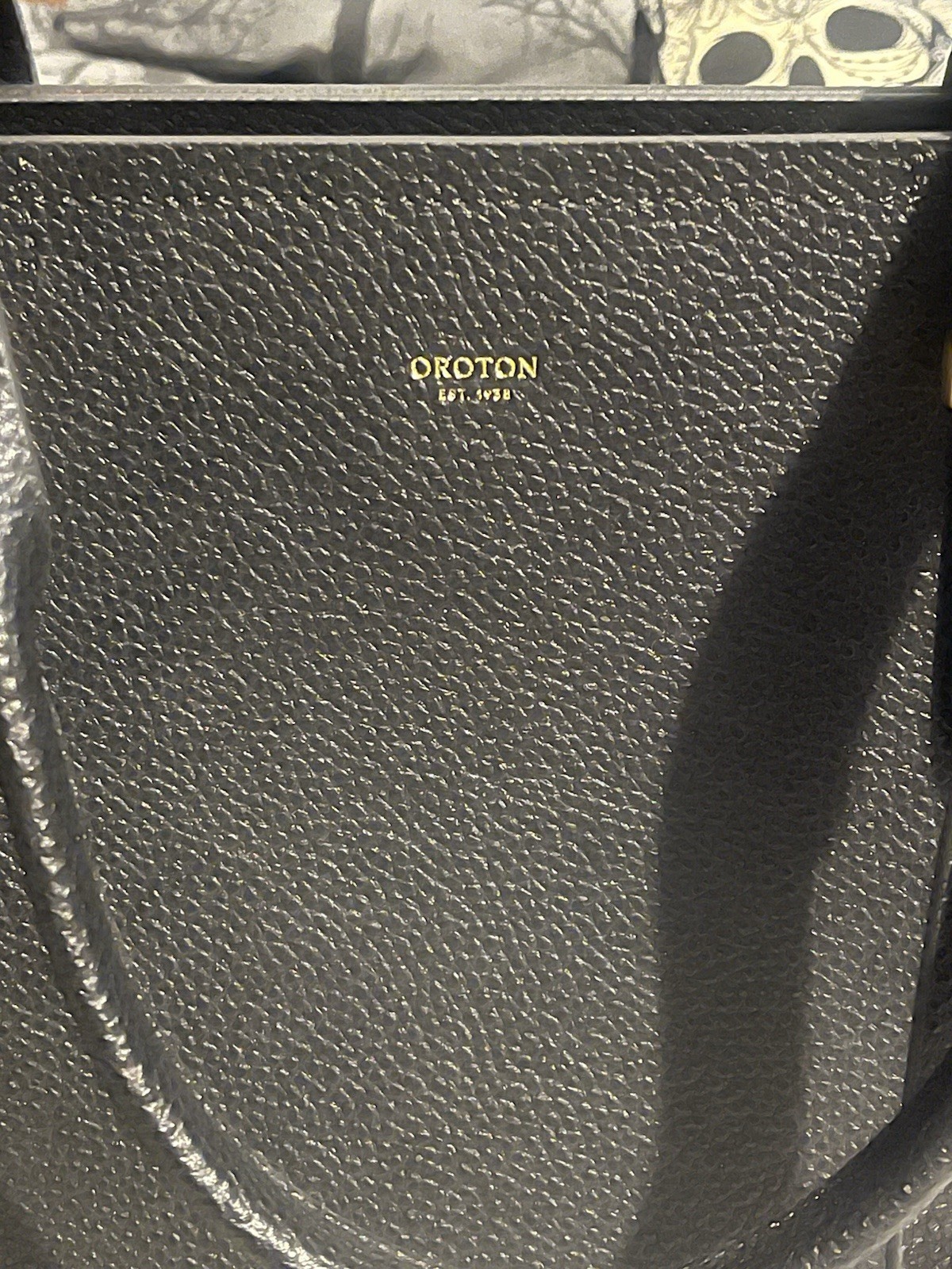 Oroton 13” Anika Leather Tote Bag With Laptop/ Tablet Cover- New
