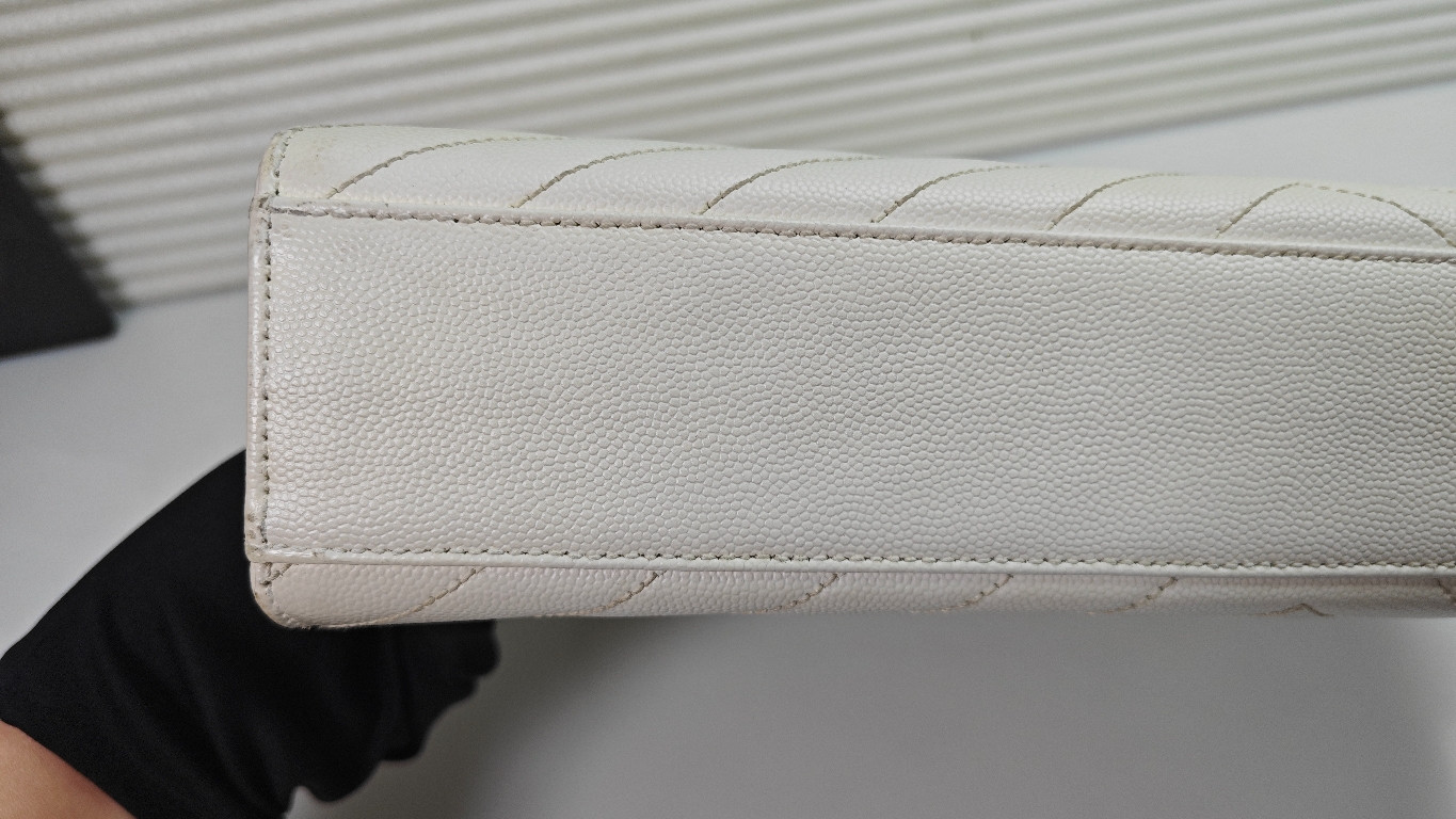 Authentic Saint Laurent Caviar Leather Envelope Bag Caviar Leather Shoulder Bag