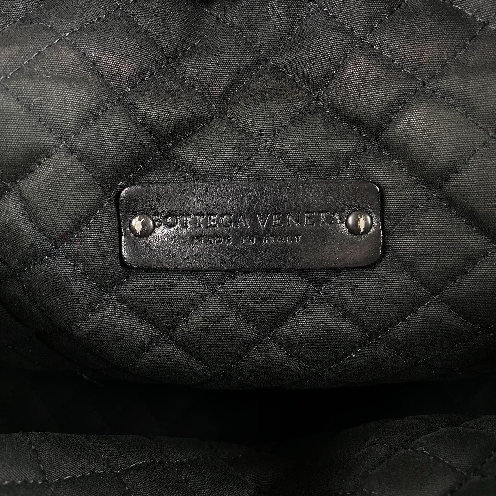 Bottega Veneta Intrecciato Handbag tote Leather Black Vintage y2k UNISEX A4