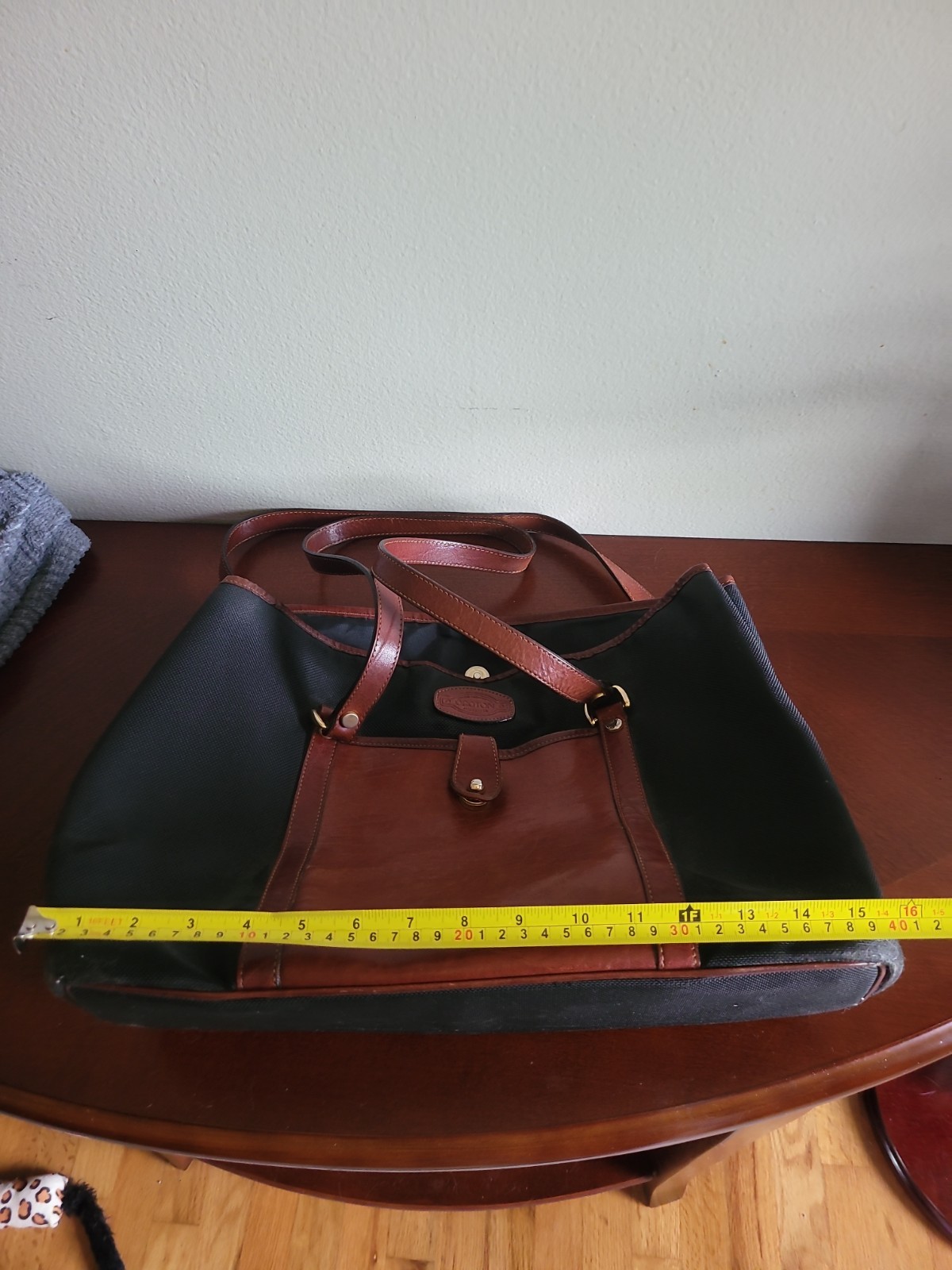 Vintage Oroton Brown & Black Crossbody Tote Bag Rare