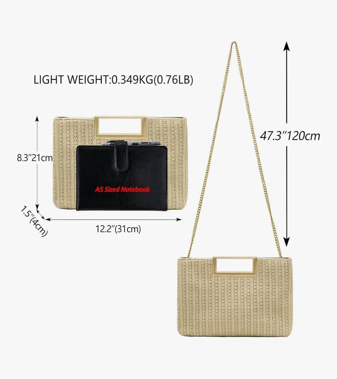 Milisente Clutch Purses for Women Formal Casual Sparkly PU Leather Handbag