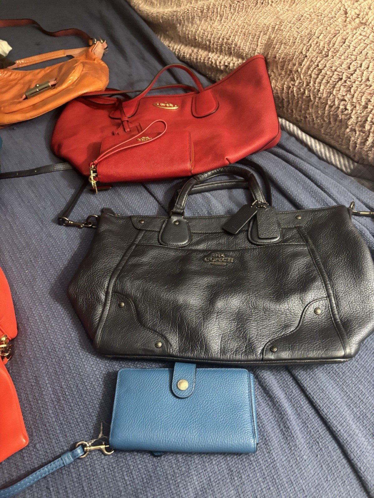 Lot Of 17 Vintage 80s 90s 2000s COACH Bags Purse USA Leather Canvas Bundle