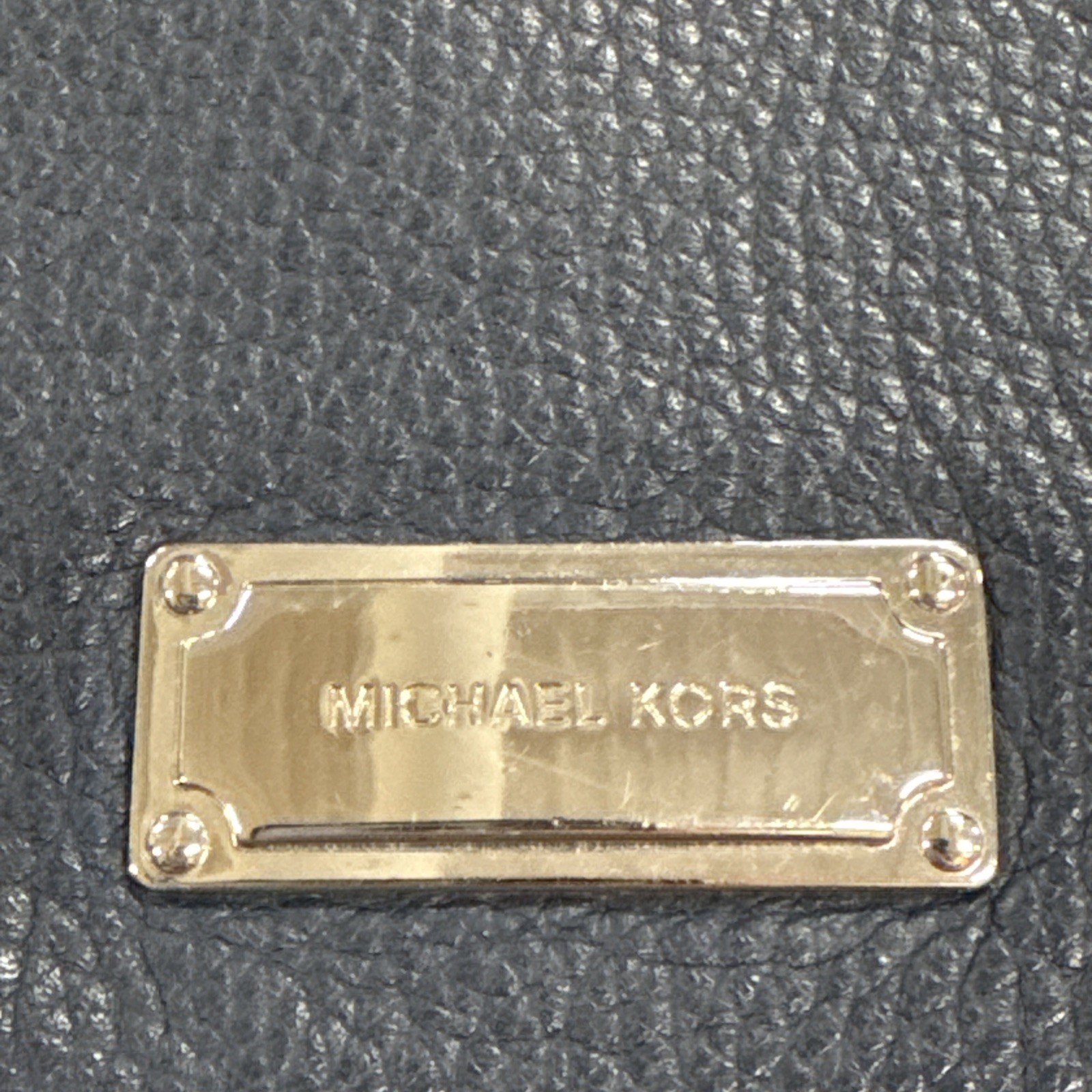 Michael Kors Corinne Navy Leather Medium Messenger Crossbody Bag Fold Flap Style